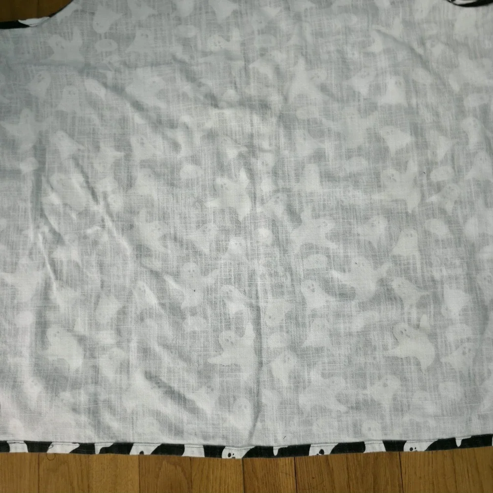 Glow In The Dark Halloween Ghost Apron If You've Got It Haunt It Black Cotton